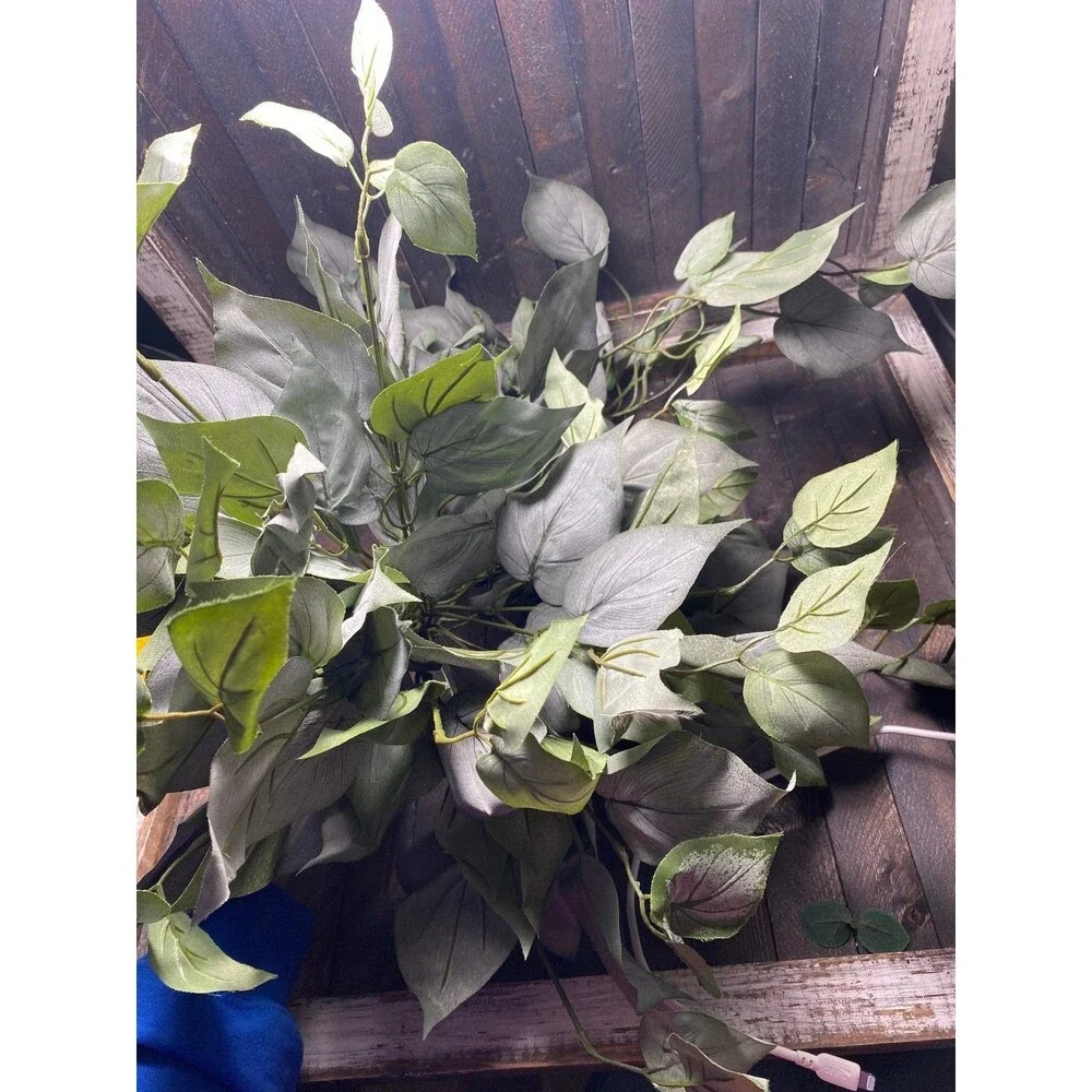 Artificial Green Foliage Faux Plant Decor Bouquet